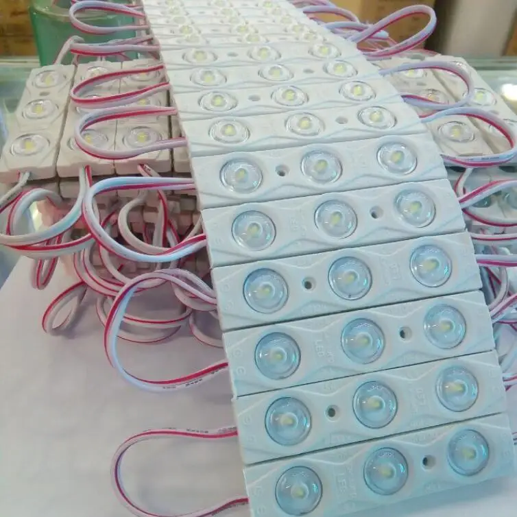 wholesale 2835 Injection LED Module 3LED Lens 160 Degree,12V 1.5W Advertising Light LED Modules