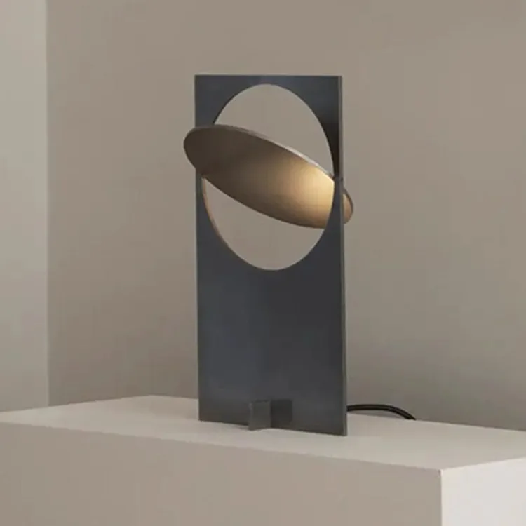 Modern Minimalist Sunset Rectangular Stainless Steel Floor Lamp for Living Room Bedroom Study - Contemporary Table Lamp