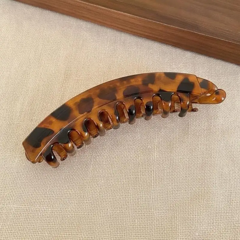 1/3Pcs Tortoiseshell Fish Shaped Banana Hair Clips Lightweight No Slip Hairpins for Women Girls Daily Outing Hair Accessories