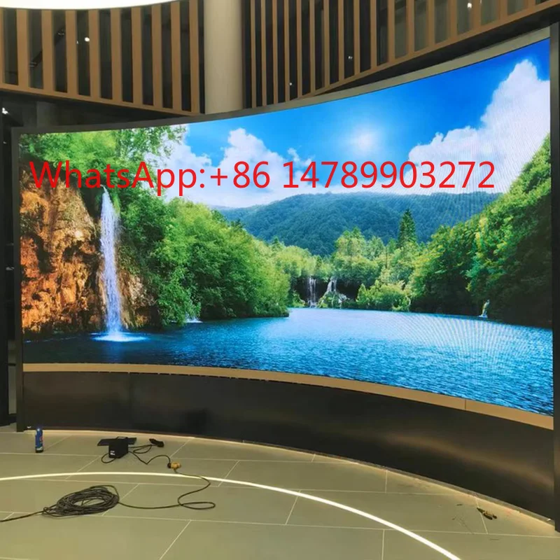 Заводской хит продаж: внутренний светодиодный HD-дисплей P1.5 с высокой частотой обновления, большой видеостенд для рекламы