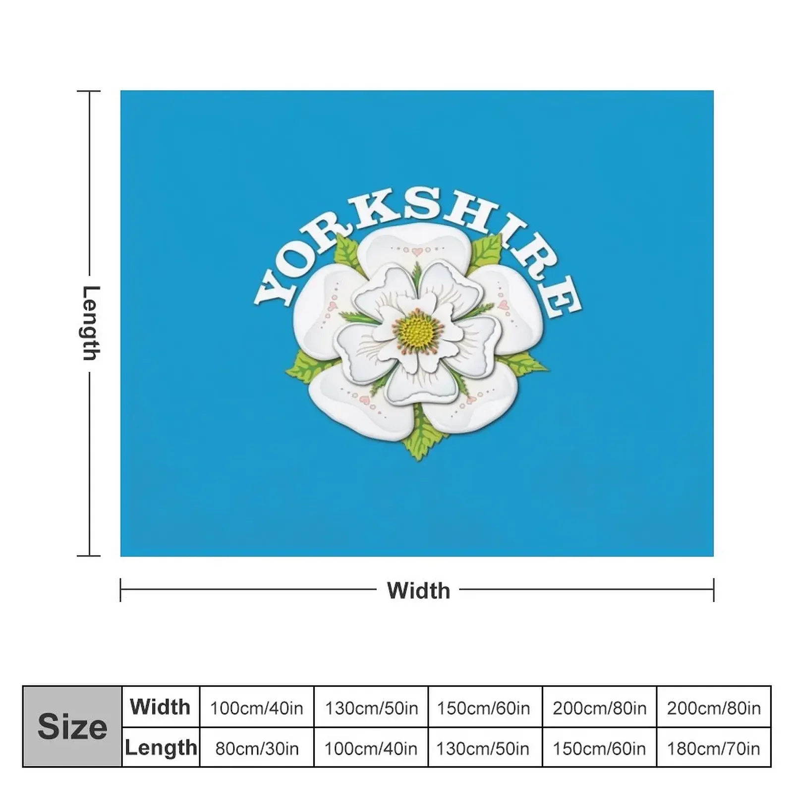 Tudor White Rose of Yorkshire Throw Blanket Retros Tourist Sleeping Bag Blankets