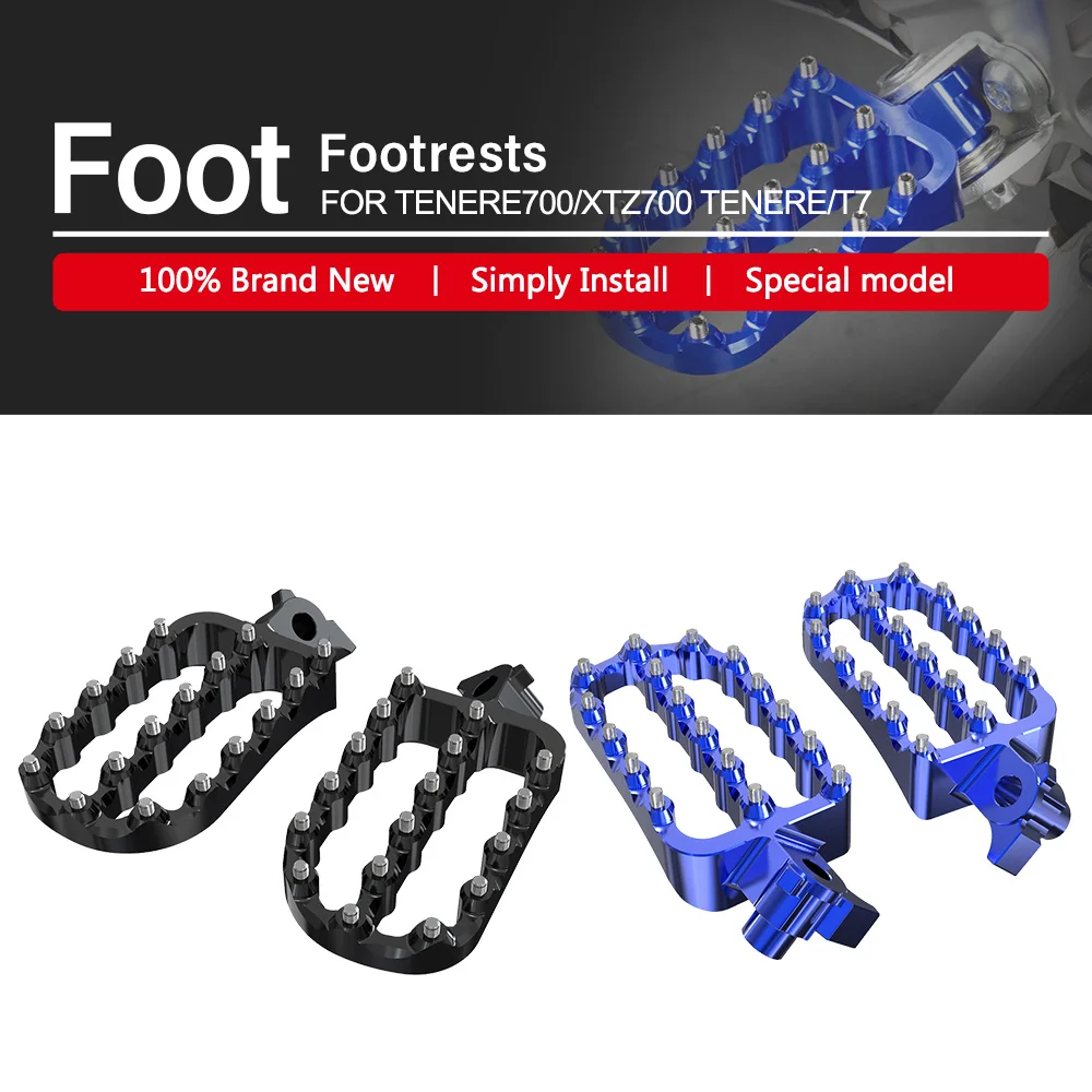 

FOR YAMAHA XTZ 700 TENERE 700 T7 RALLY EDITION Motorcycle Enlarged Footrest Foot Pegs Pedals Forged Aluminum Flat FootPegs