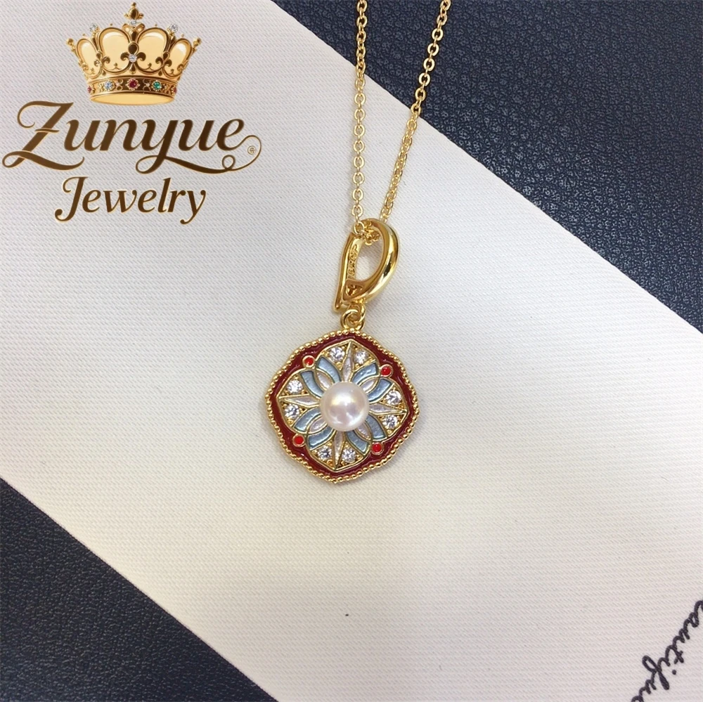 رائعة وعالية الجودة لؤلؤ المياه العذبة الطبيعية قلادة الأزياء والمجوهرات الأكثر مبيعا الحرف اليدوية رائعة أنيقة سحر Luxu #3