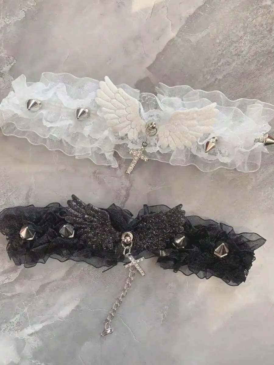 Schleifen- & Glocken-Choker-Halskette, sexy Schlüsselbein- & Körperkette für Damen, Damen-Gürtel, Choker – Detail 6