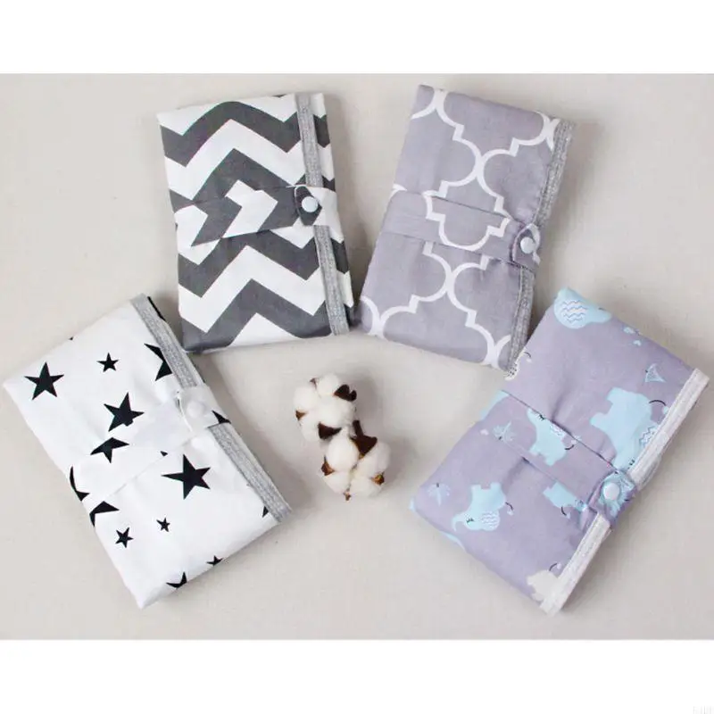 54DF Nệm chống thấm có thể gập lại có thể giặt được Trẻ Thảm sàn trò chơi Tã tái sử dụng