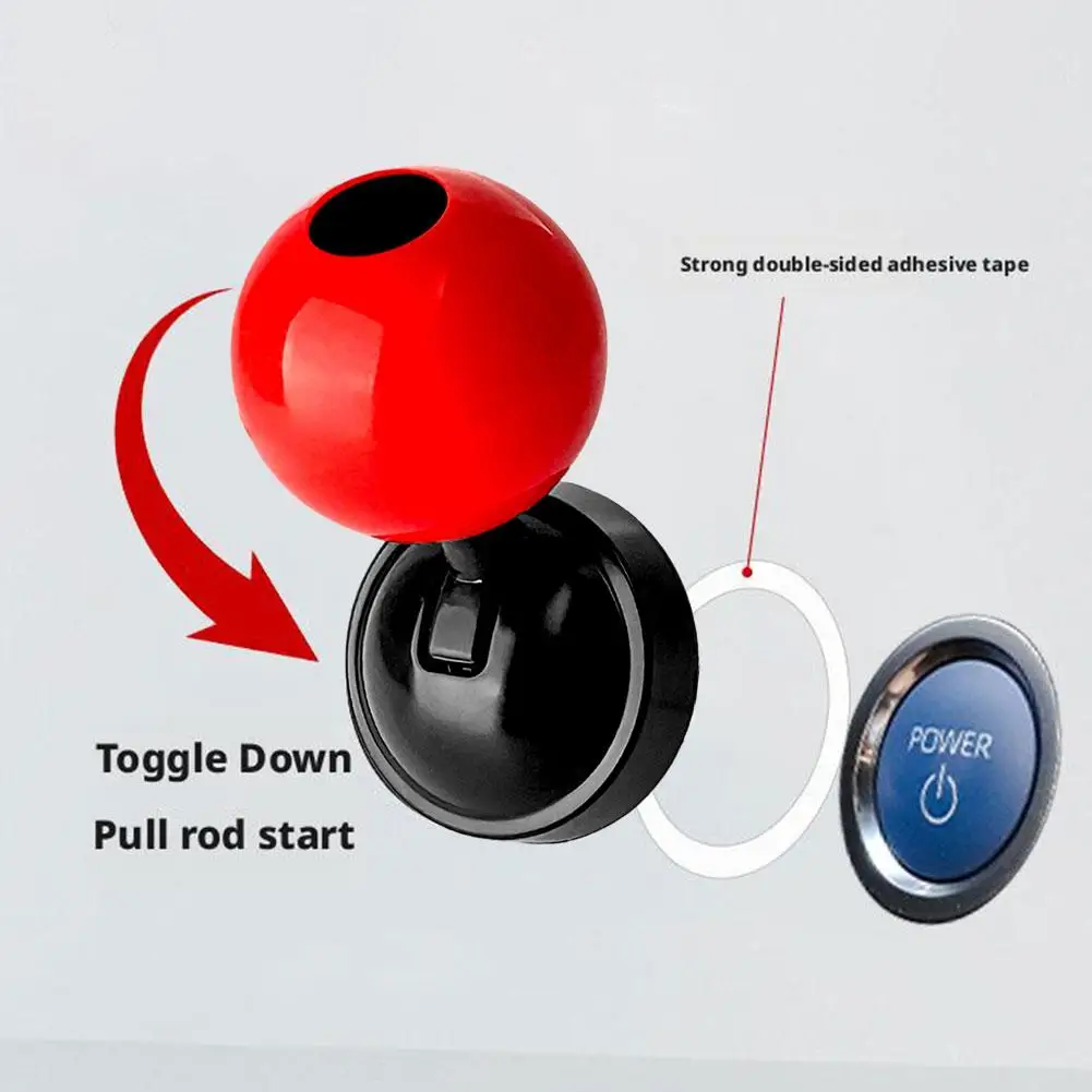 Joystick de botón de arranque y parada de motor de coche, autoadhesivo, botón de arranque/parada de motor de coche, modificación de decoración de Joystick