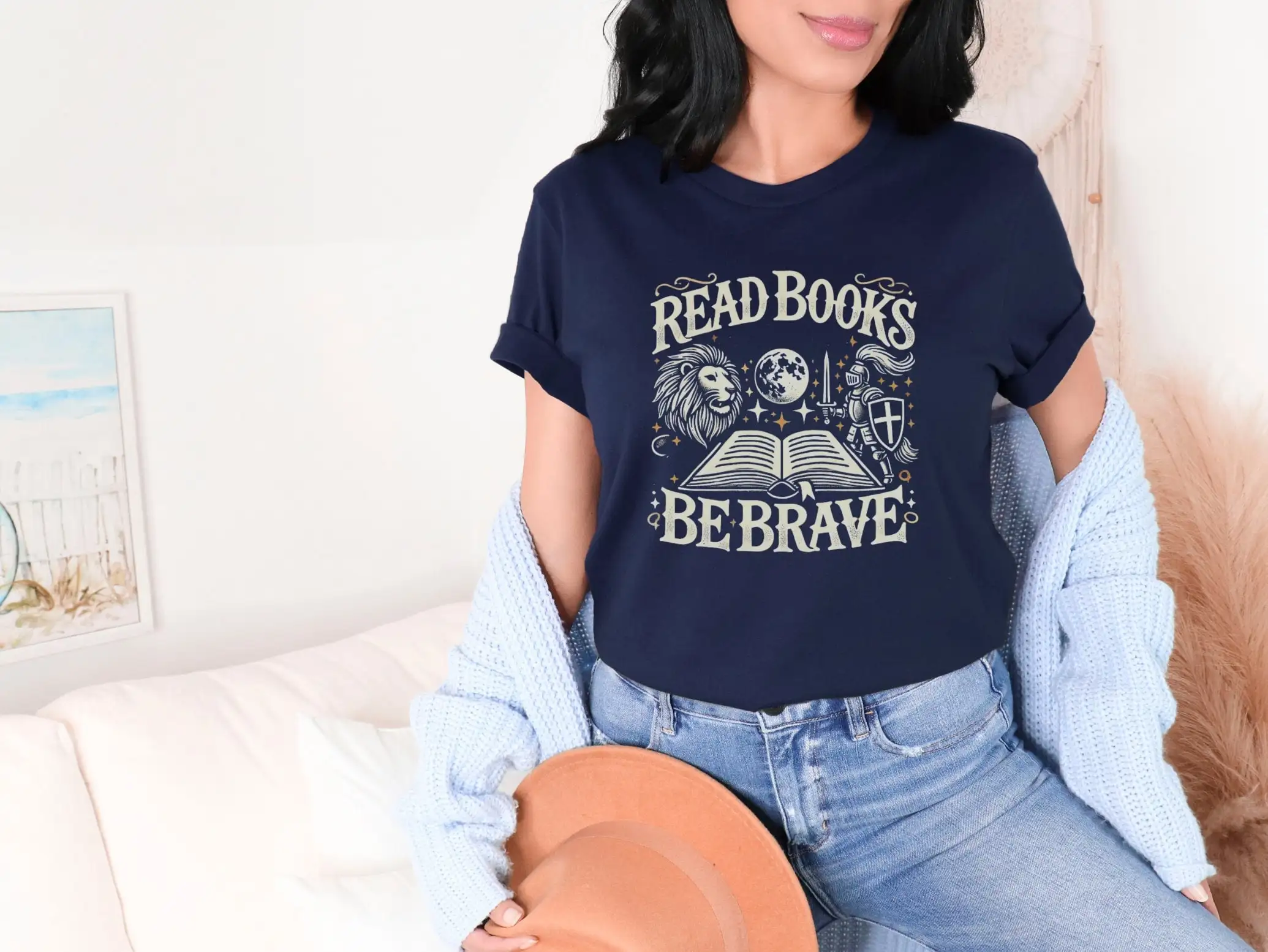 Read Books Be Brave Book Lover T Shirt Reading Bookish Bookworm Bibliophile S For