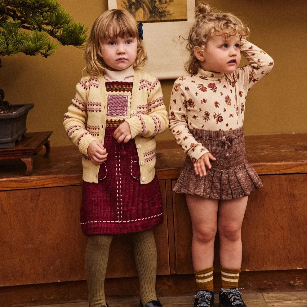 Children's T-shirt 2026 Autumn MP Cross-border New Style Girls' Country Style Earflap Hooded Bottoms and Skirt Set