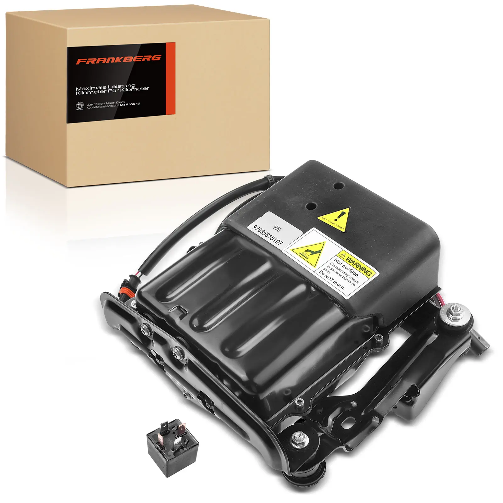 Frankberg 1x Luchtveringcompressor voor Porsche Panamera 970 2010-2016 V45-52-0004 97035815110 2255815108 H58037 97035815111