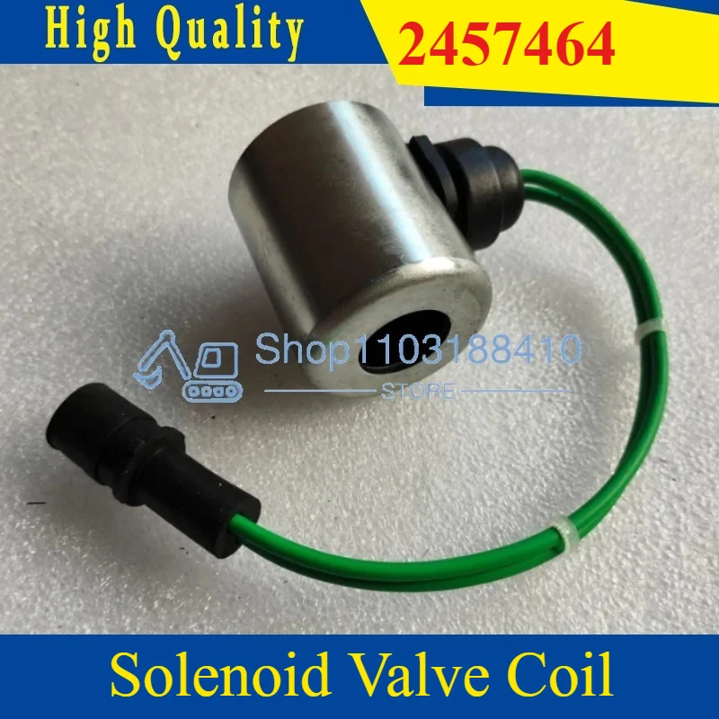 Bobina de válvula solenóide de alta qualidade 24V 245-7464 2457464 186-1525 1861525 para carregadeira Caterpillar 120H/130H/140H/160H