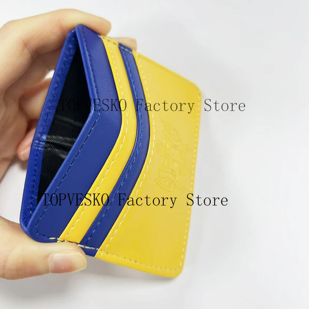 SGR Greek logo letter shield double-sided yellow and blue sisters card holder