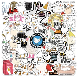 50pcs Funny Spoof Cartoon Silly Goose Graffiti Stickers For Laptop Water Bottle Luggage Notebook Phone Waterproof Vinyl Decals