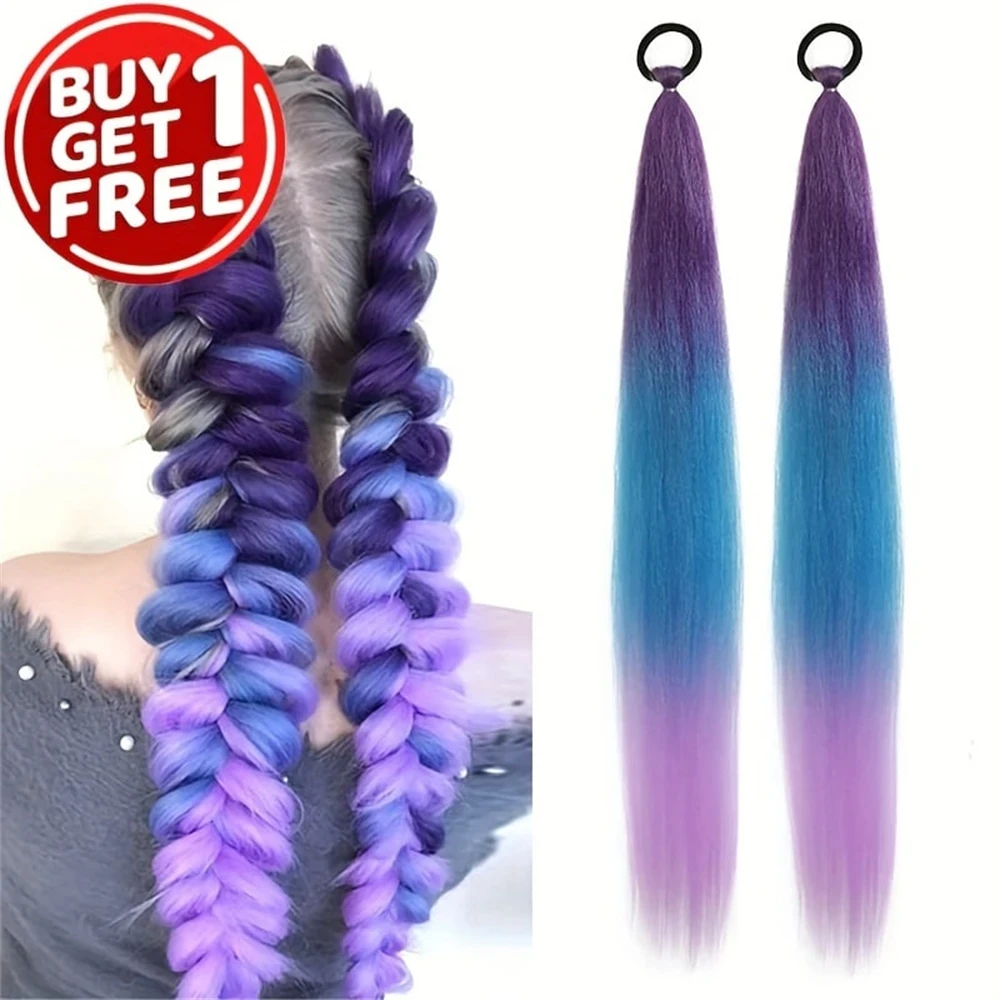 2PCS 26 Inch Jumbo Braids Extensions Synthetic Braiding Hair Afro Ombre Color kanekalon Hair for Children Braid Ombre Braiding