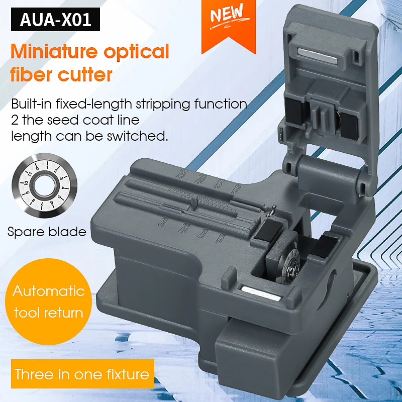 AUA-X01 Mini Optical Fiber Cleaver Fiber Cutter Cable Cold Connection Cutting Tool