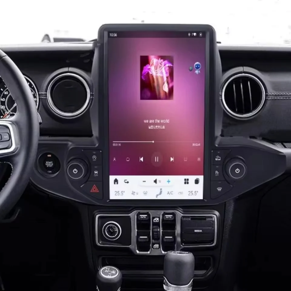 For Jeep Wrangler Rubicon 2018-2023 Car Carplay Android 13 Video Player Radio GPS Navigation Stereo Multimedia Unit Audio Screen