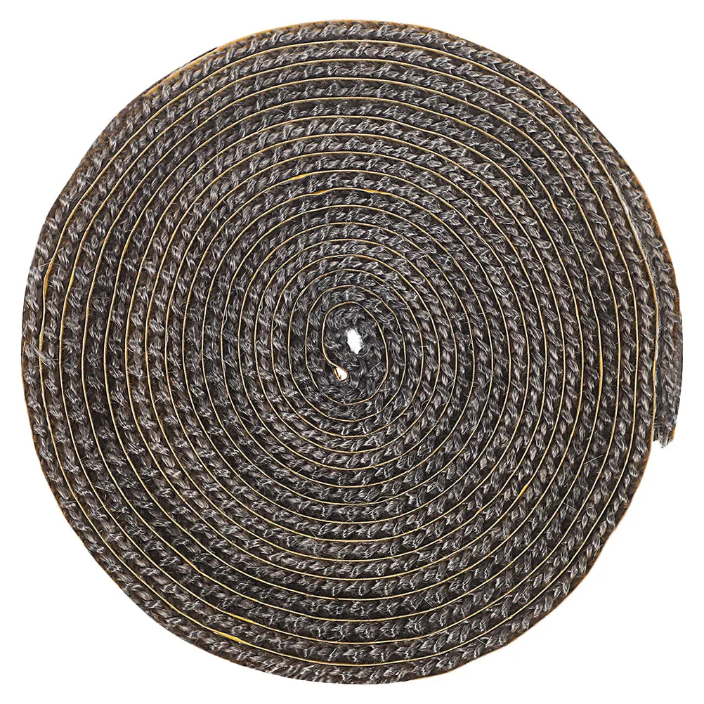 

1 Roll Self-Adhesive Stove Sealing Rope Heat Resistant Glass Fiber Fire Strip For Wood Burning Stoves Flat Design Easy