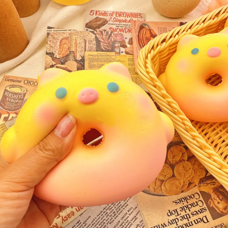 Cute Squishy Toys Set Slow Rising Soft Squeeze Stress Relief Animal Bread Chick Bear Cat Dog Sensory Fidget Toy Kids Adults Gift