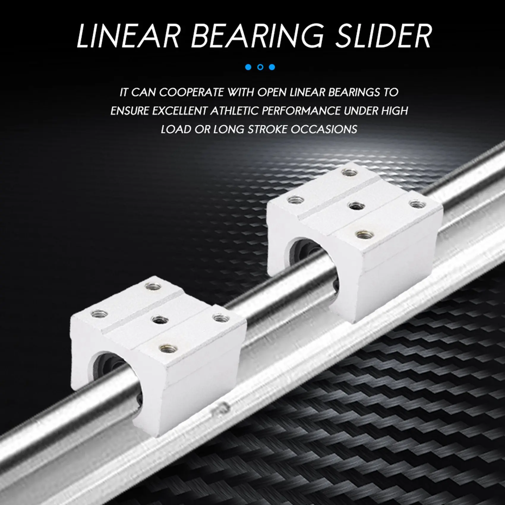 A64I 4 x SBR12UU 12mm Aluminum Linear Motion Router Bearing block, silver