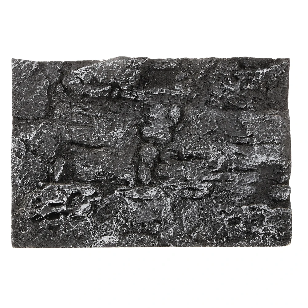 

Rock Decorative Panels 3D Aquarium Background Fish Tank Reptile Terrarium Realistic Rock Texture Durable PU Material Easy