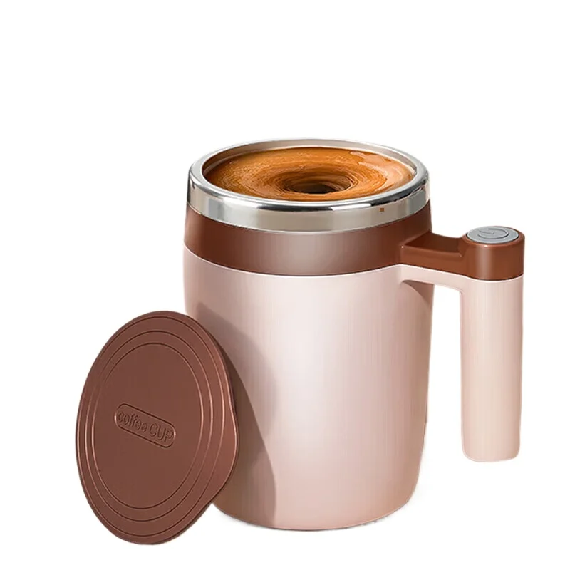 Fully automatic stirring cup, electric, magnetic, portable coffee cup, shake, magnetic absorption
