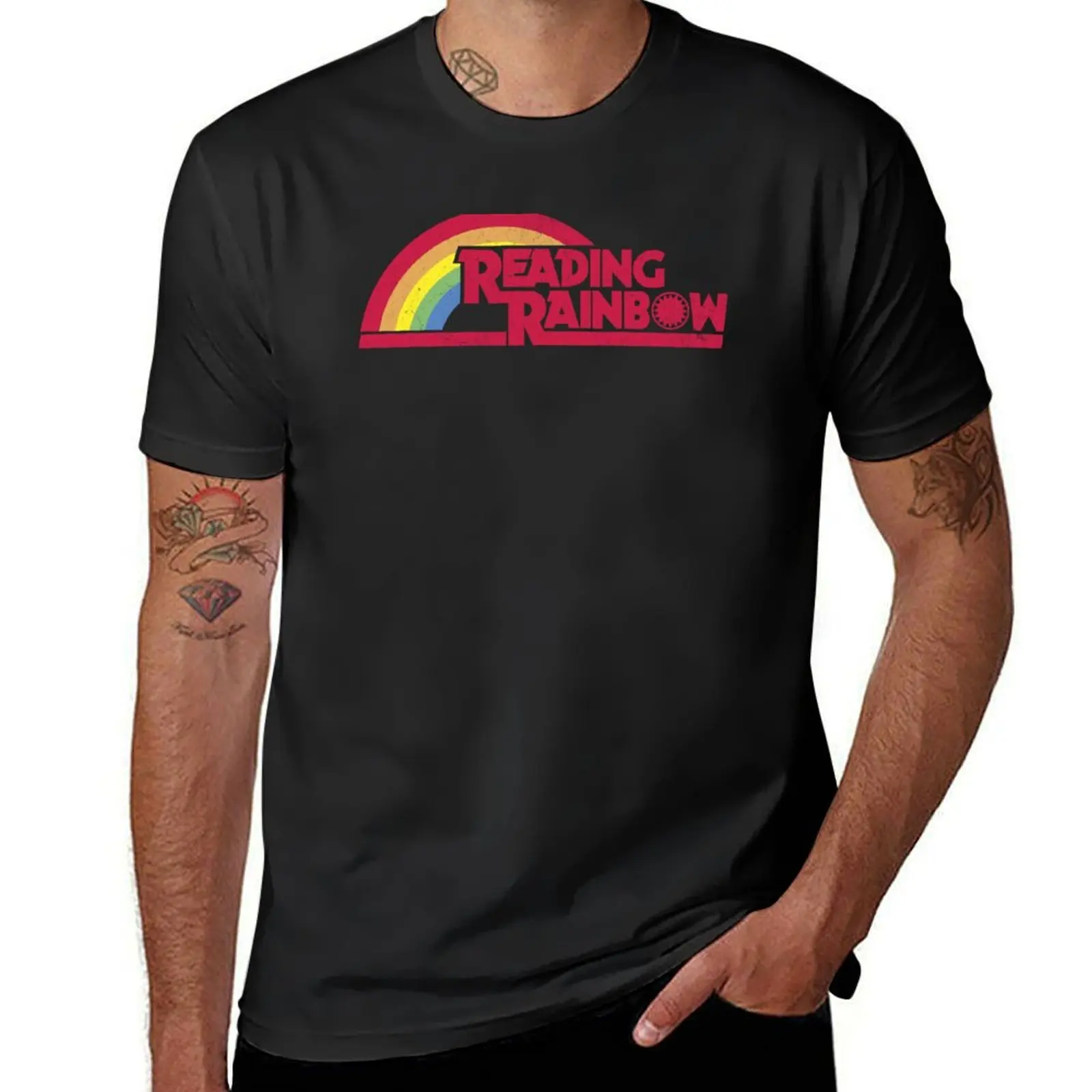 

Reading Rainbow T-Shirt cute clothes funny costumes funny shirt cotton customizeds mens designer t shirt