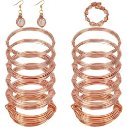 12 Rolls 196 Feet Dead Soft Copper Wire 18/20/22/24/26/28 Gauge Solid Bare Copper Wire Round Craft Copper Wire for Jewelry