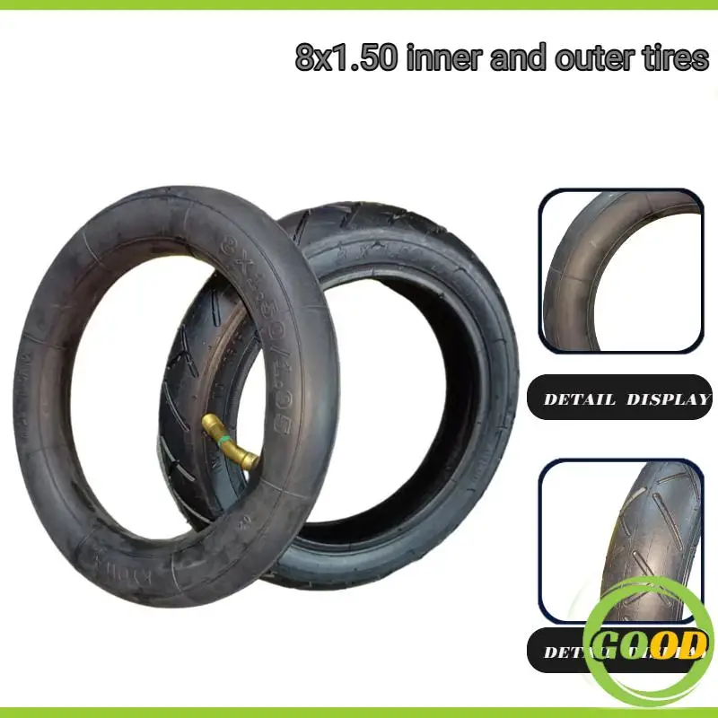Universal for electric vehicles, children's strollers, baby strollers, 8-inch inflatable 8X1.50 inner and outer tire accessories