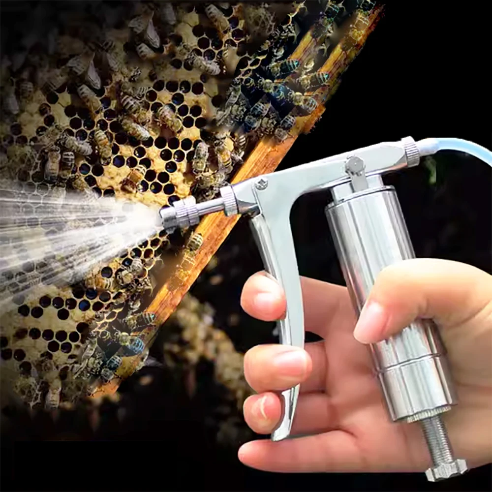 Bienenzucht Ausrüstung Kontinuierliches Spray Varroa Milbe Control Behandlung Werkzeuge Bienenzucht Sprayer Bestäubung Bienenstößel Einstellbar – Detail 6