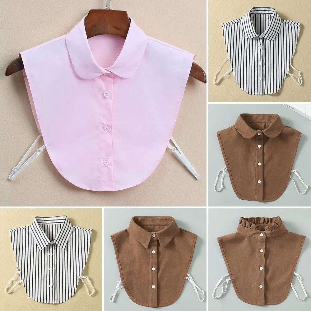 

Fashion Detachable Cotton Lapel Blouse False Collar Shirt Fake Collar Clothes Accessories