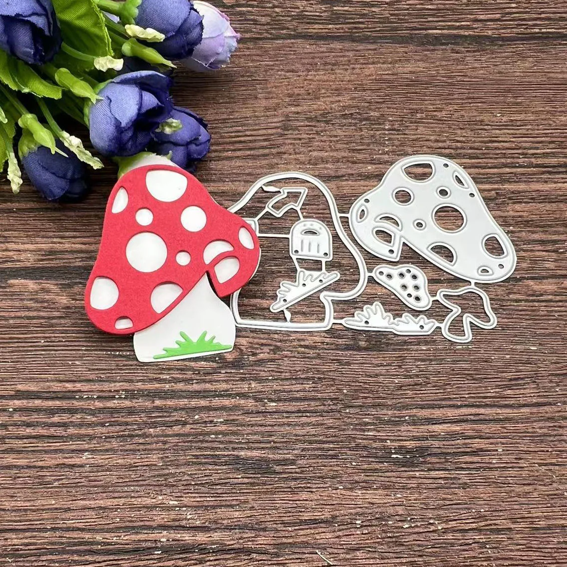 Mushroom House Frame Metal Cutting Dies Stencils For DIY Scrapbooking Decorative Embossing Handcraft Template