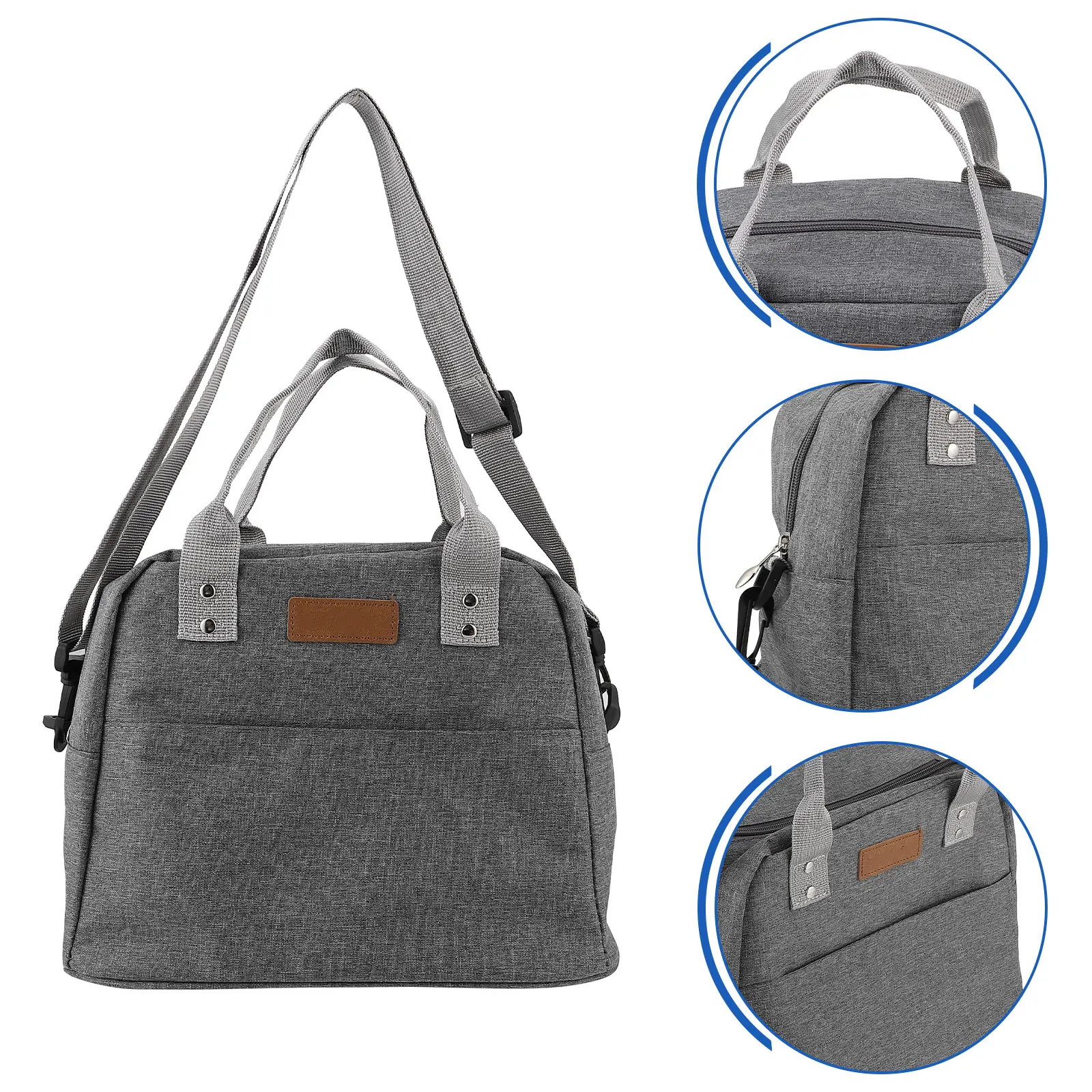 

Lightweight Large Capacity Portable Insulated Reusable Pouch For Work Study Picnic Camping Food Storage Bag Simple Lunch