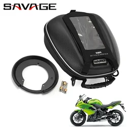 For KAWASAKI ER6N ER6F ZX6R 10R Motorcycle Fuel Tank Bag Luggage ZZR1400 ZX14R NINJA KLE 650 1000 Z750 Z800 Z1000 Tanklock Bags