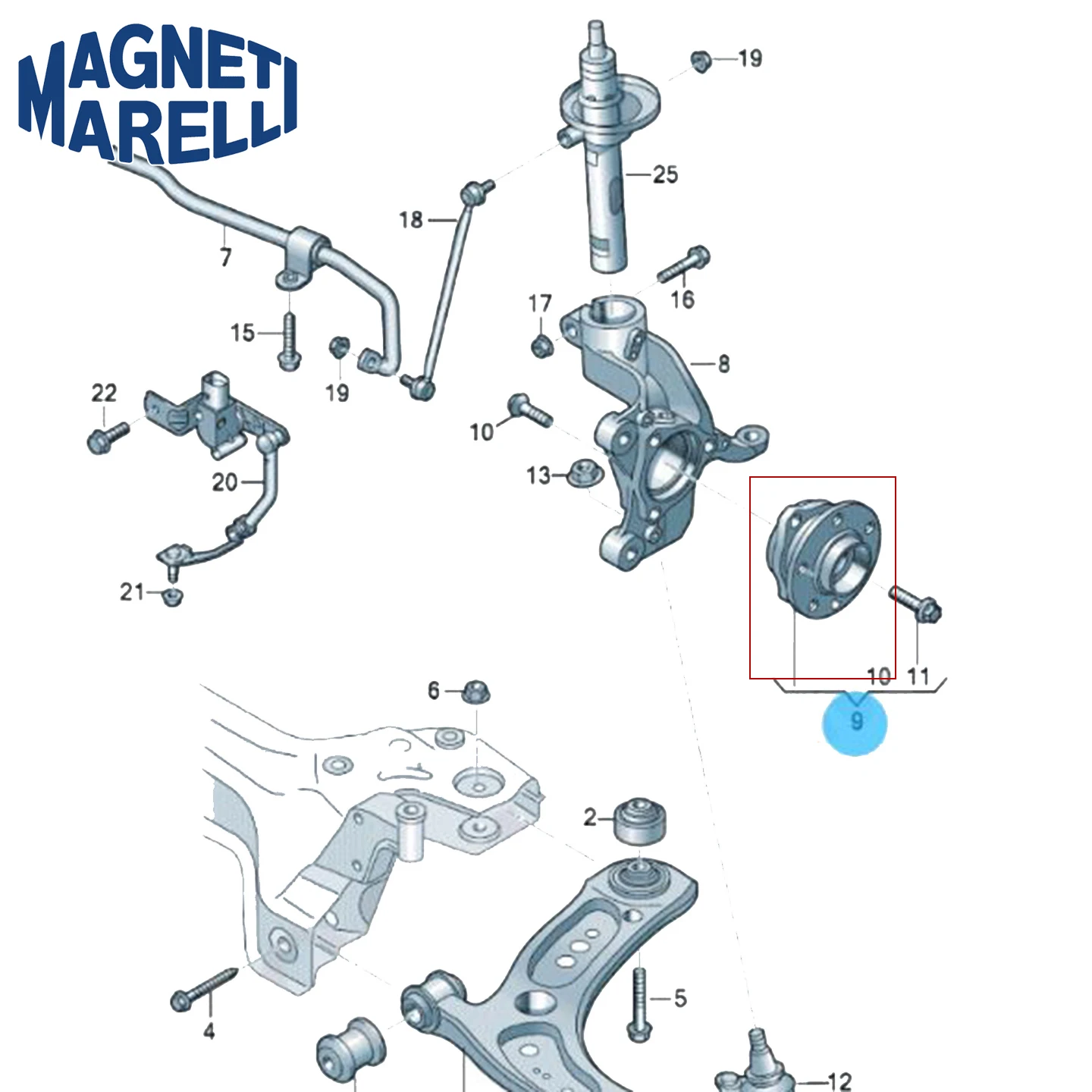1K0407621E 5WA407621D Hochwertiges Vorderradnabenlager für VW Golf Superb Tiguan Passat B8 Caddy ID3 für Audi A3 Q2 Q3 TTS – Detail 1