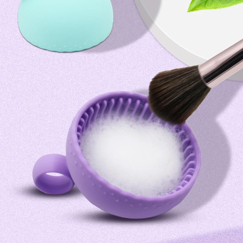 Lavare i piatti in silicone Spazzole per trucco Detergenti Strumenti per la pulizia di bellezza