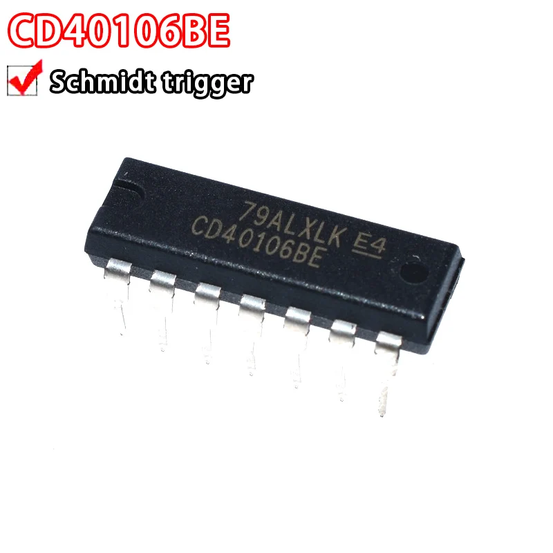 10PCS CD4069UBE 4069BE CD4093BE CD4081 CD40106 4081 40106 4093 4081BE 40106BE 4093BE An in-line DIP14 package