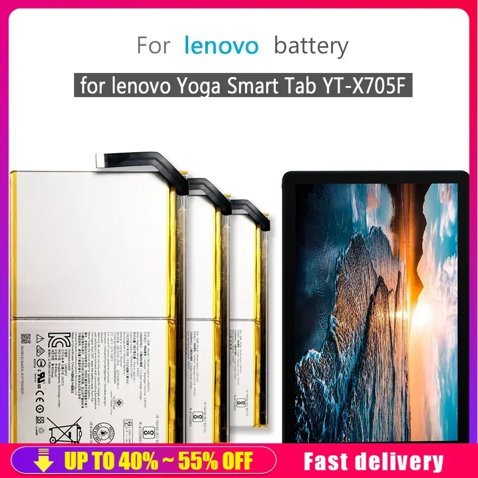 7000mAh High Capacity Rechargeable Portable Battery For Lenovo Yoga Smart Tab(YT-X705F) 1ICP3/84/94-2 L19D2P32 Tablet Batteries