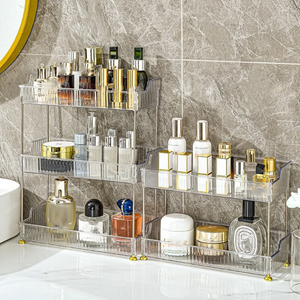 

Transparent Cosmetic Storage Box Multi-layer Large Capacity Jewelry Storage Cabinet Space Saving Multiple Uses