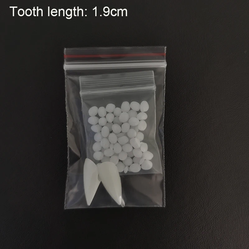 Halloween Party Fangs Decoration DIY Halloween Resin Vampire Teeth Props Horror 5g Glue Friends Gifts Cosplay Witch False Fangs