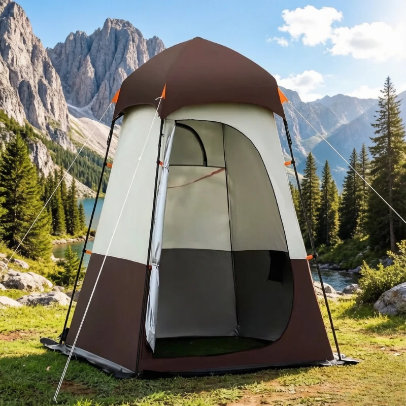 Outdoor Camping Toilet Tent - ポータブルシャワーテントインスタントポップアップシェルター防水更衣テント屋外キャンプトイレ更衣室ビーチ釣りシェルター