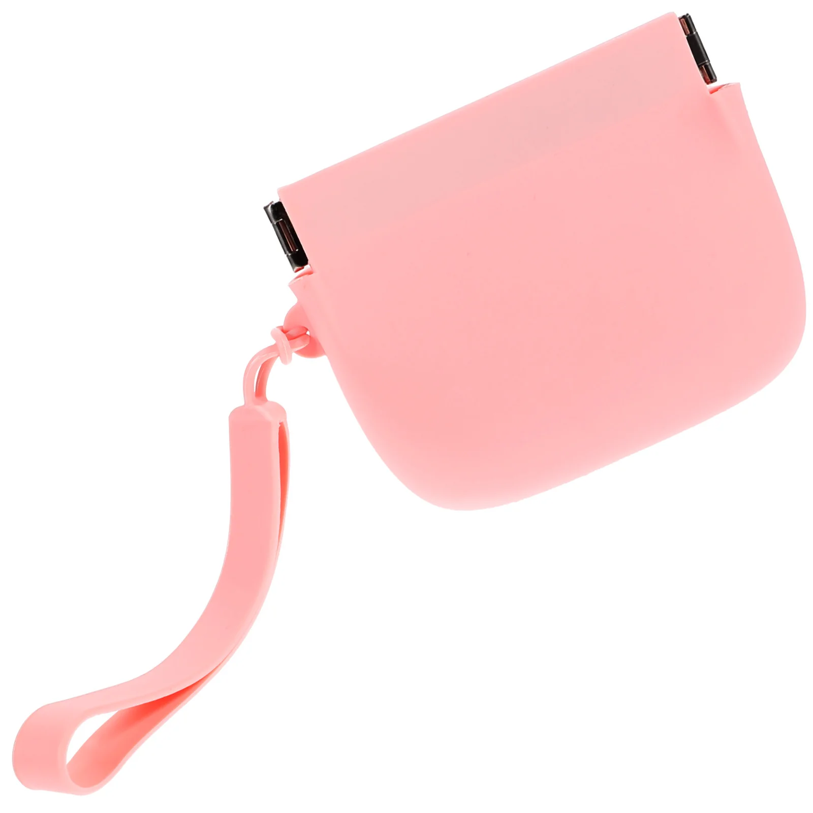 Borsa piccola con chiusura automatica Borsa portatile piccola in silicone Borsa da donna per riporre il trucco Cuffia Organizzatore di cavi per monete Borsa con chiusura automatica