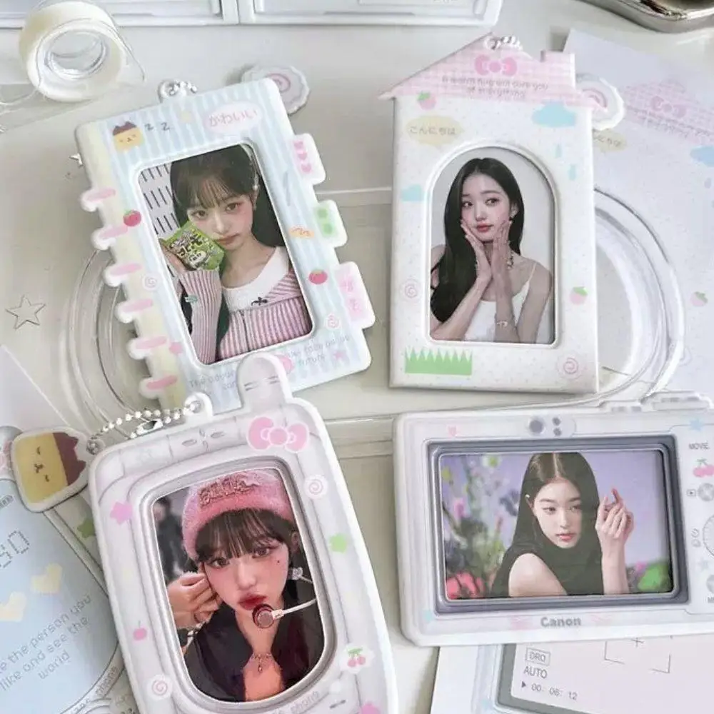 Hot Camera Phone Design Photocard Holder 3 Inch DIY INS Korean Style Card Holder Cartoon Picture Album Idol Card Display 2024