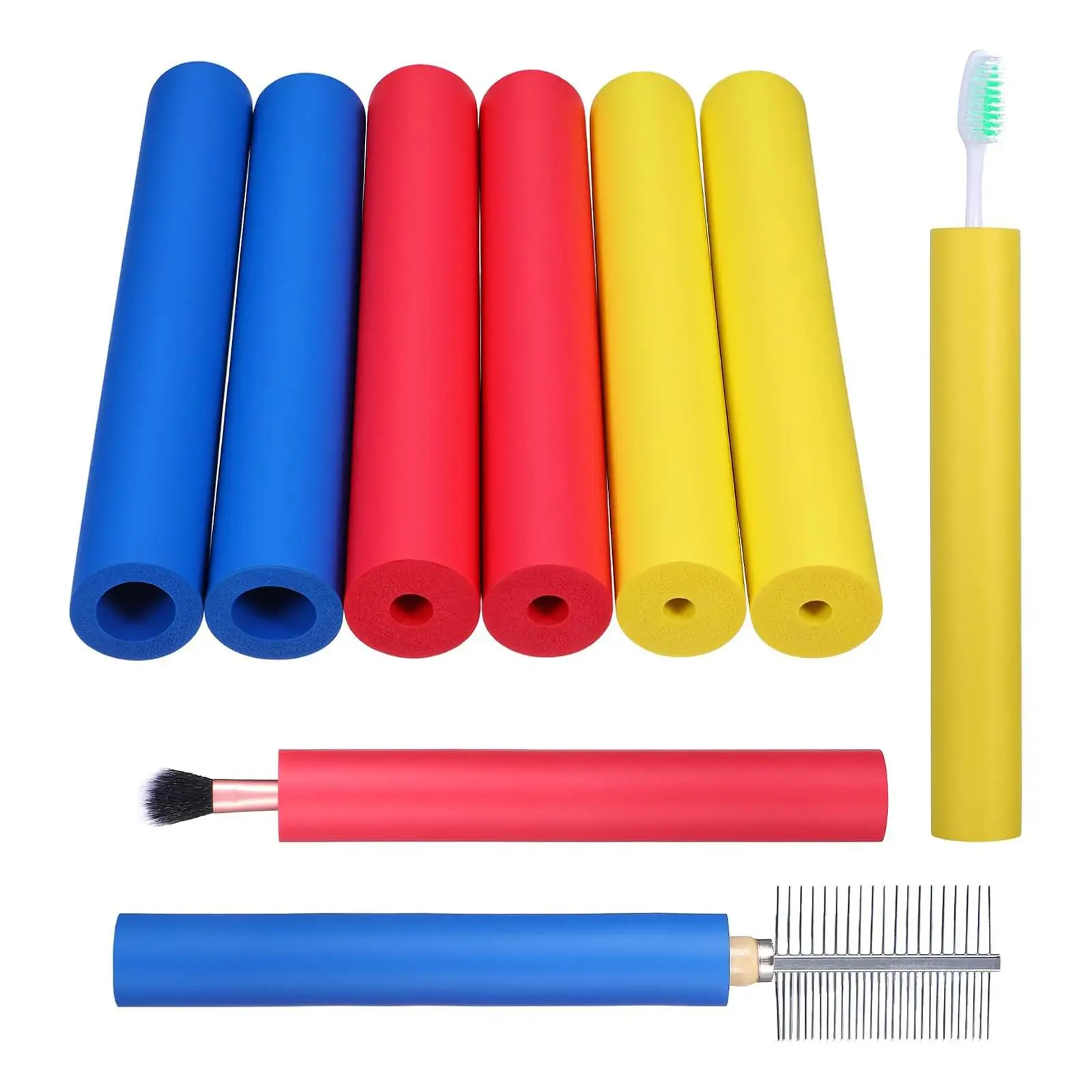 Utensil Padding Grips Comfort Foam Tubing Durable Ergonomic Cuttable Assist for Weak Grip Pens Crochet