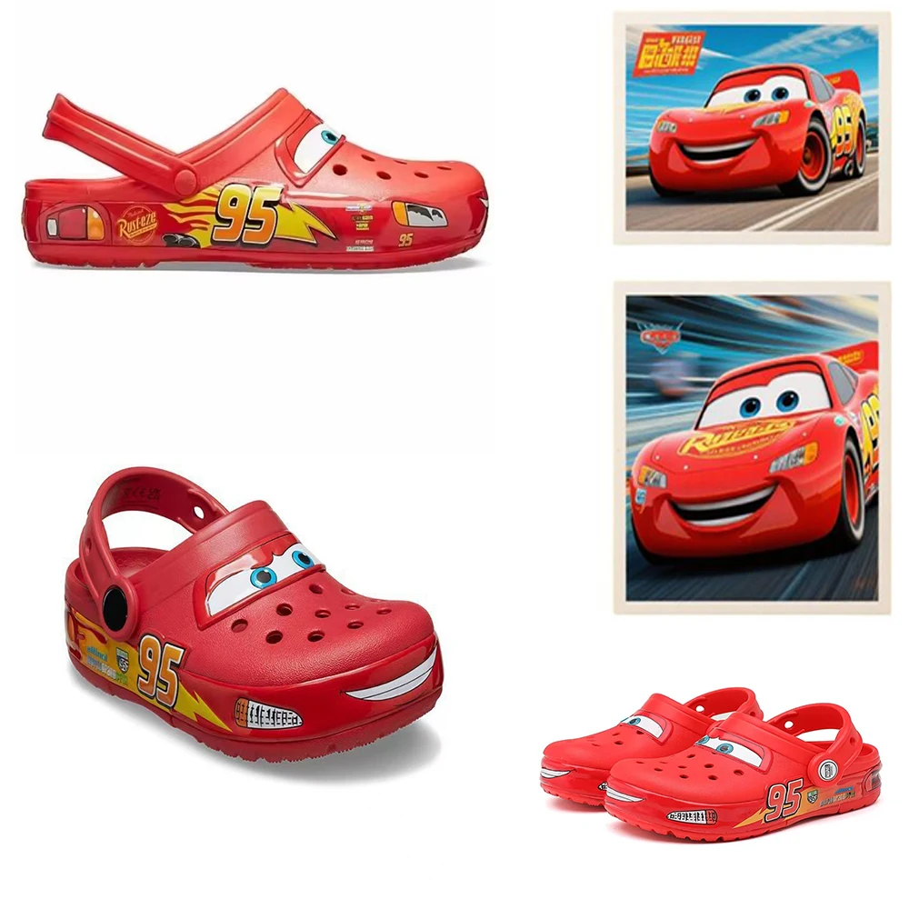 

Водонепроницаемые сандалии для взрослых Disney Pixar McQueen — однотонная обувь из этиленвинилацетата, дышащая повседневная уличная летняя обувь