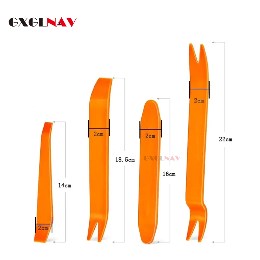 

4 Pieces Removal Tool Car Door Clip Panel Decoration Kit Car Interior Rocker Navigation Interior Plastic Service Tool Car Kit