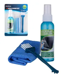 1 Set Brush Cloth Liquid High Qulity Screen Cleaning Kit For LCD TV Tablet Phone Pad Laptop Computer Camera Lens Cleaner