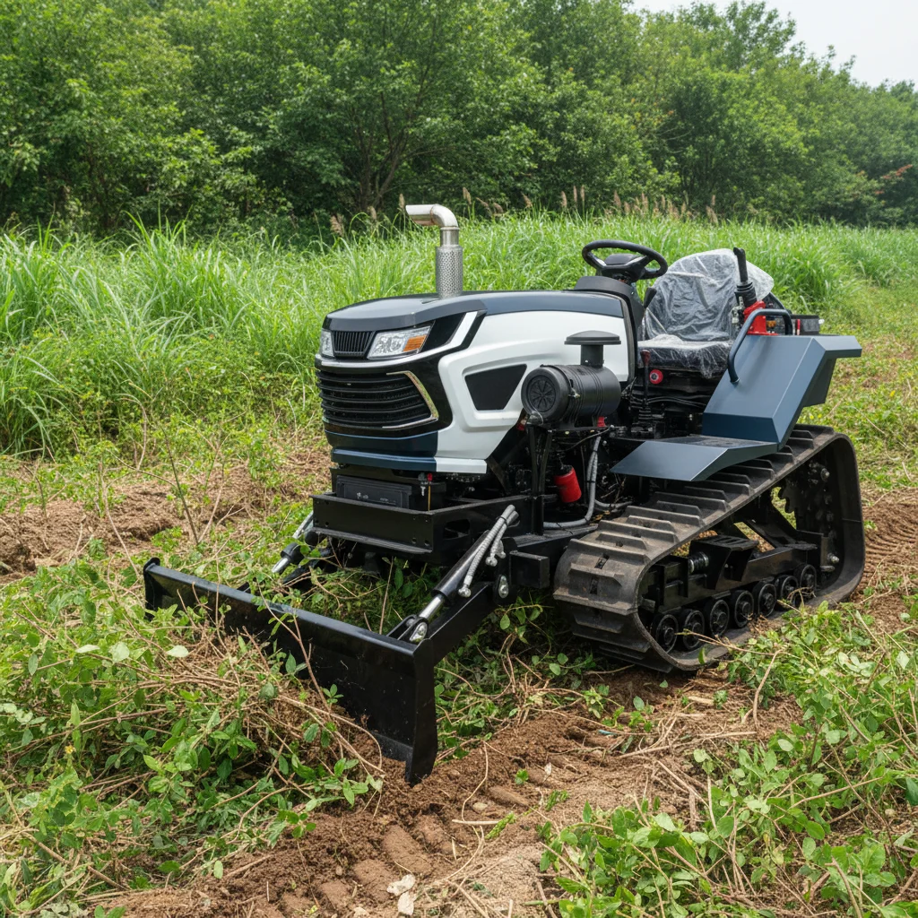 

EPA 35HP Mini Track Tractor Front Loader For Plowing Digging Trenching Farming Equipment Fast Delivery