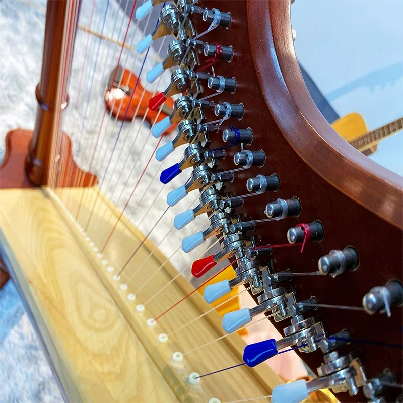 تصميم Hooqu Grand Lever Harp 40/47 String Tuba Style مع حفل التذهيب الذهبي ونماذج الطلاب