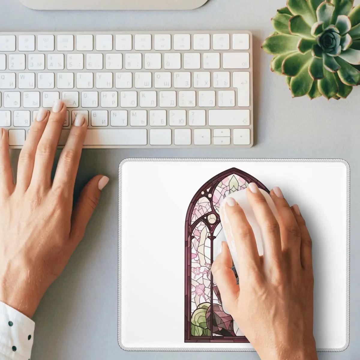 Alfombrilla de ratón Mitsuri Kanroji y Iguro Obanai, alfombrilla para teclado de ordenador, alfombrilla para ratón, Gamer, PC, portátil, escritorio, accesorios de oficina, alfombrillas para mesa