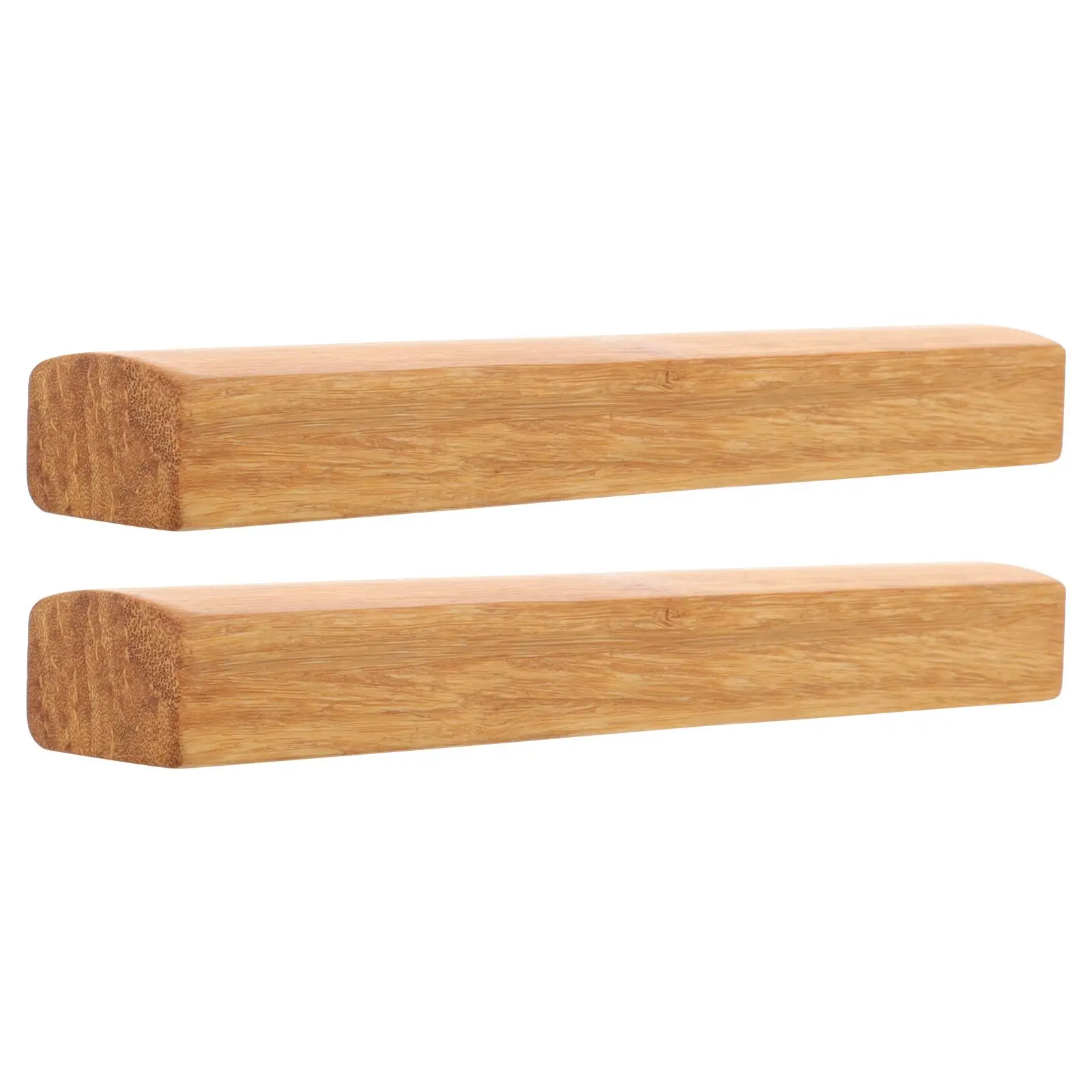 2 Pcs Bamboo Wood Paperweight Calligraphy Practice Ruler Engraved Wood Paper Weight Office Supplies Gift Ideas Goods