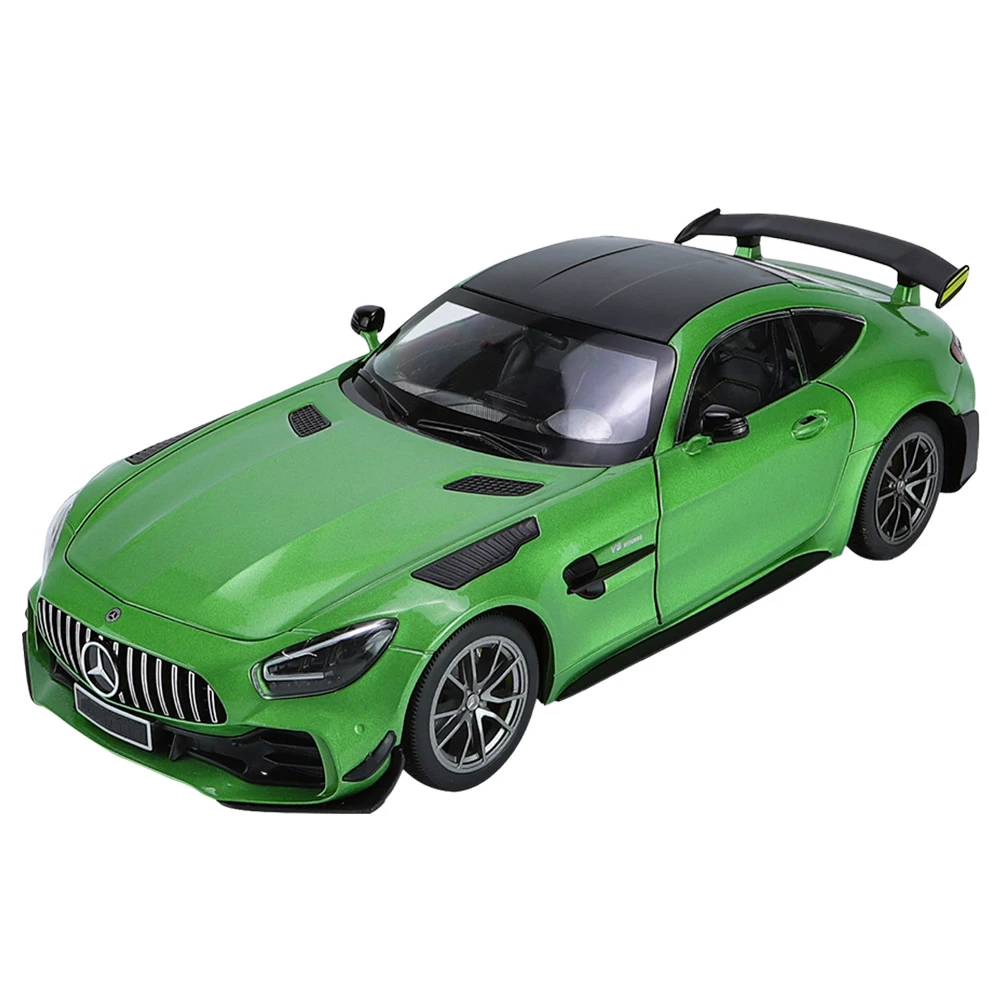 1:18 Benzs GTR Green Demon Alloy Die Cast Toy Car Model Sound and Light Children\'s Toy Collectibles Birthday gift